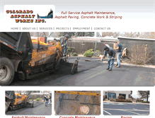 Tablet Screenshot of coloradoasphaltworks.com
